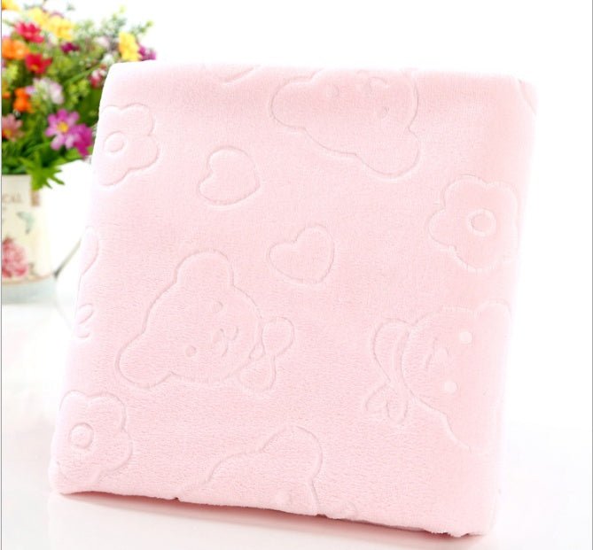 cartoon bear child big bath towel absorbent towel microfiber bath towel beach towel | Luxury Home Accessories | Heulog Glow