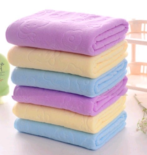 cartoon bear child big bath towel absorbent towel microfiber bath towel beach towel | Luxury Home Accessories | Heulog Glow