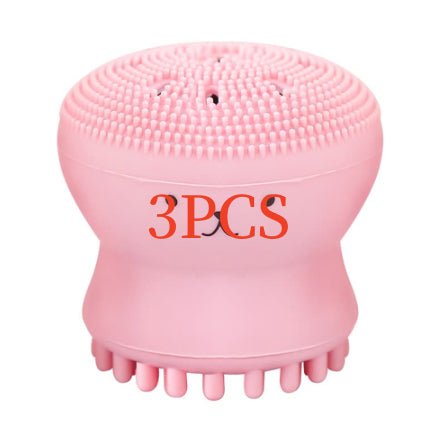 Cartoon octopus silicone wash brush foaming cleansing brush Manual facial massage brush cleansing brush brush bubbler | Luxury Home Accessories | Heulog Glow