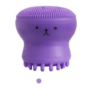 Cartoon octopus silicone wash brush foaming cleansing brush Manual facial massage brush cleansing brush brush bubbler | Luxury Home Accessories | Heulog Glow