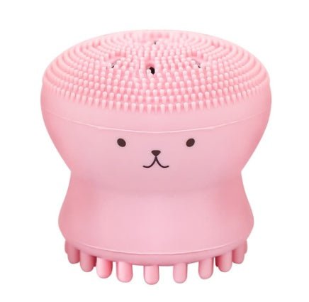Cartoon octopus silicone wash brush foaming cleansing brush Manual facial massage brush cleansing brush brush bubbler | Luxury Home Accessories | Heulog Glow
