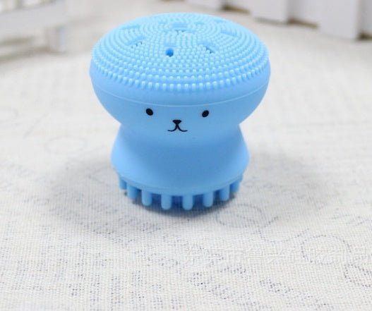 Cartoon octopus silicone wash brush foaming cleansing brush Manual facial massage brush cleansing brush brush bubbler | Luxury Home Accessories | Heulog Glow