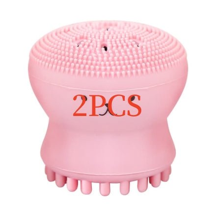 Cartoon octopus silicone wash brush foaming cleansing brush Manual facial massage brush cleansing brush brush bubbler | Luxury Home Accessories | Heulog Glow
