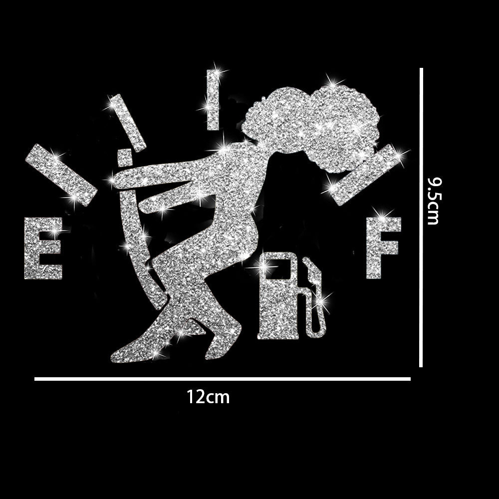 Cartoon Shiny African Woman Automobile Sticker | Luxury Home Accessories | Heulog Glow