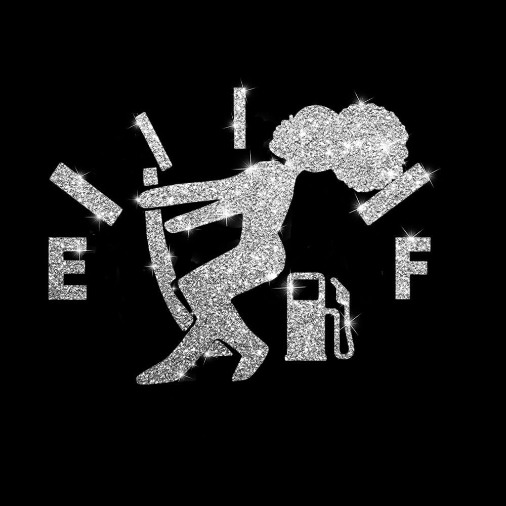Cartoon Shiny African Woman Automobile Sticker | Luxury Home Accessories | Heulog Glow