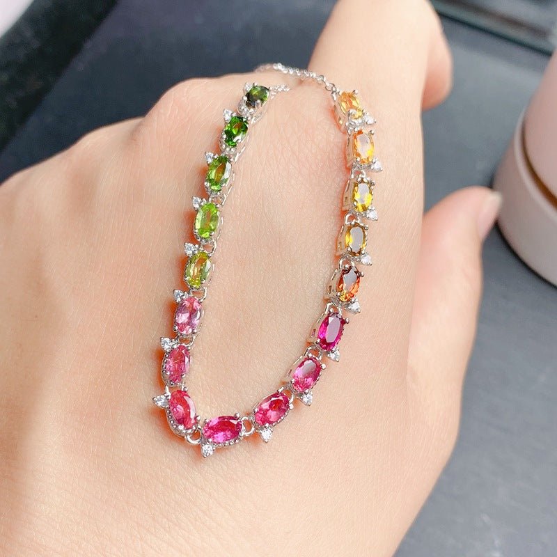 Casual Natural Tourmaline Bracelet For Women | Luxury Home Accessories | Heulog Glow