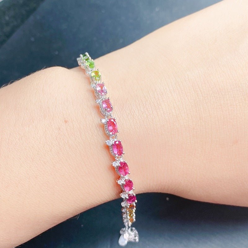 Casual Natural Tourmaline Bracelet For Women | Luxury Home Accessories | Heulog Glow