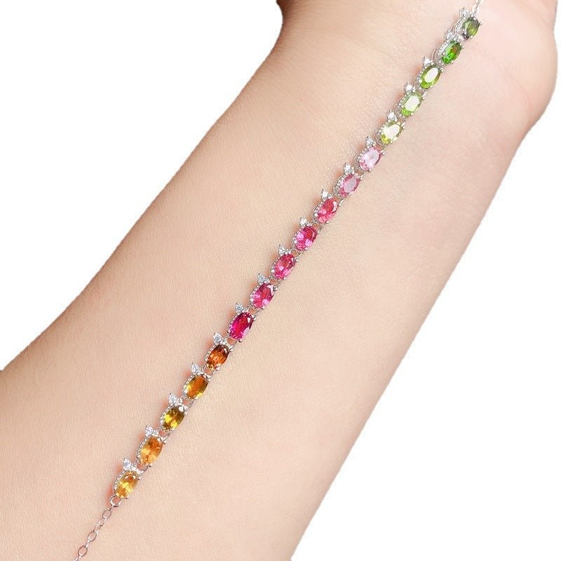 Casual Natural Tourmaline Bracelet For Women | Luxury Home Accessories | Heulog Glow