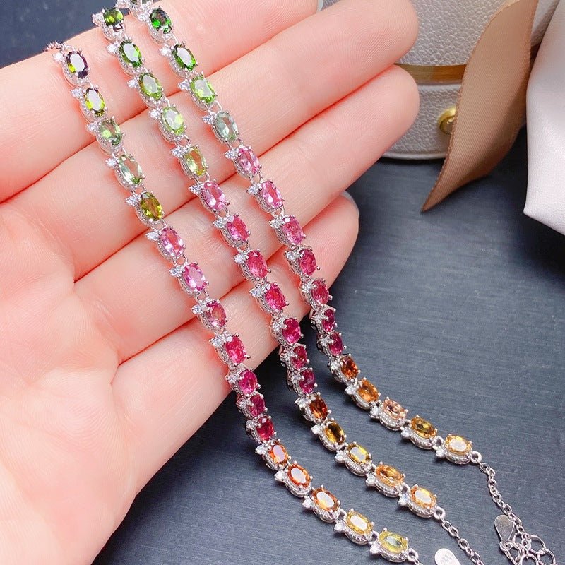Casual Natural Tourmaline Bracelet For Women | Luxury Home Accessories | Heulog Glow
