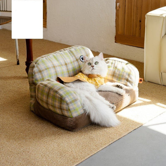 Cat Bed Winter Warm Cat Nest Removable And Washable Cat Sofa Pet Supplies | Luxury Home Accessories | Heulog Glow