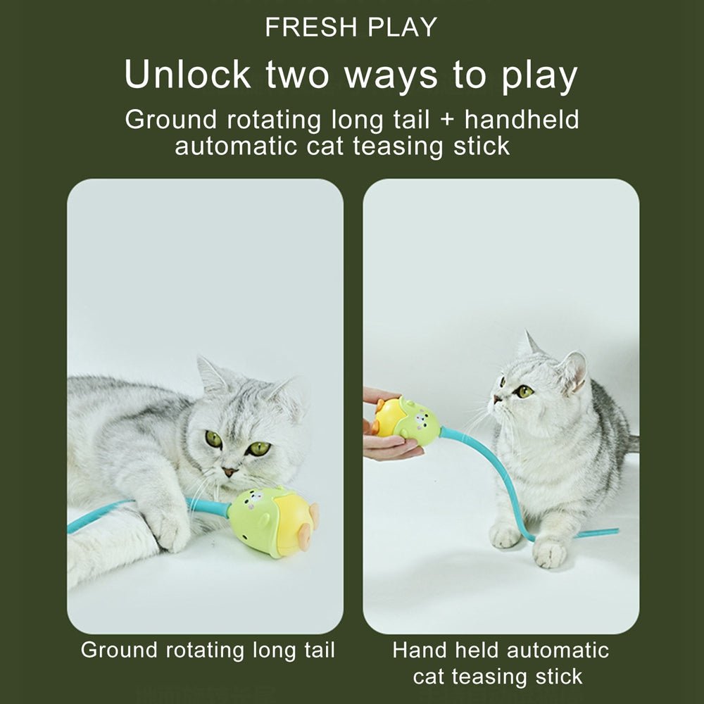 Cat Boredom And Automatically Rotates Rubber Resistant Toy | Luxury Home Accessories | Heulog Glow