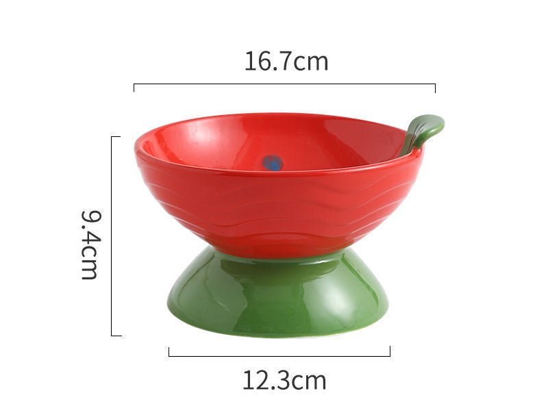 Cat Bowl Ceramic Protection Cervical Vertebra Against Overturning | Luxury Home Accessories | Heulog Glow