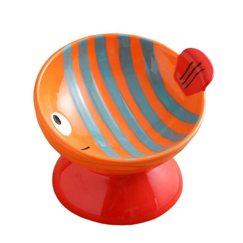 Cat Bowl Ceramic Protection Cervical Vertebra Against Overturning | Luxury Home Accessories | Heulog Glow