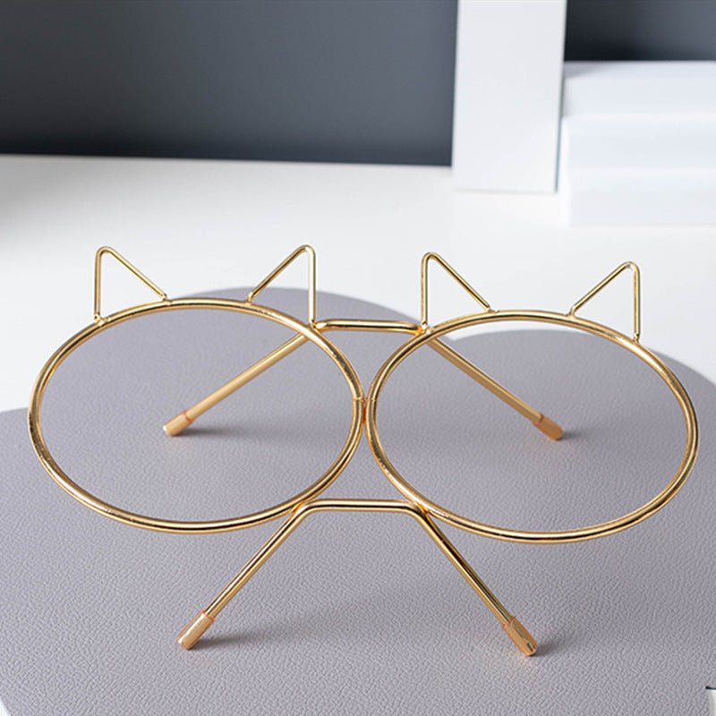 Cat Bowl Cervical Spine Protection Anti-tumble Double Bowl | Luxury Home Accessories | Heulog Glow