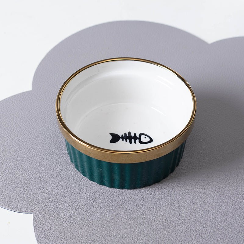 Cat Bowl Cervical Spine Protection Anti-tumble Double Bowl | Luxury Home Accessories | Heulog Glow