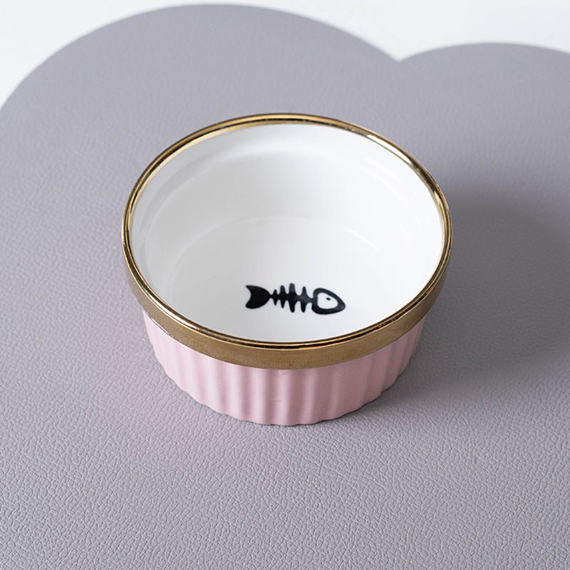 Cat Bowl Cervical Spine Protection Anti-tumble Double Bowl | Luxury Home Accessories | Heulog Glow