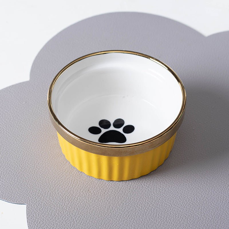 Cat Bowl Cervical Spine Protection Anti-tumble Double Bowl | Luxury Home Accessories | Heulog Glow