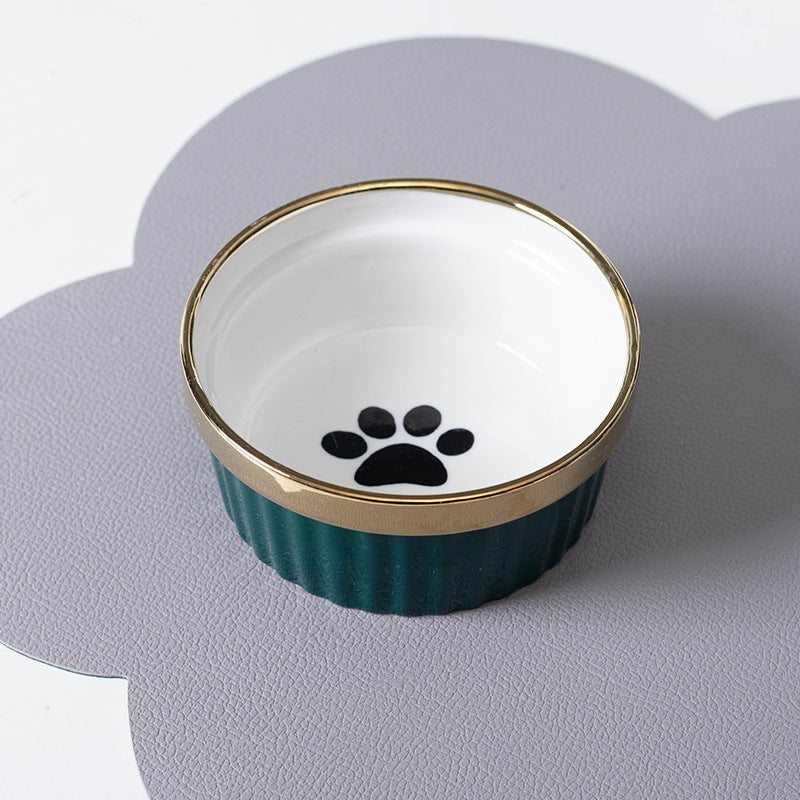 Cat Bowl Cervical Spine Protection Anti-tumble Double Bowl | Luxury Home Accessories | Heulog Glow