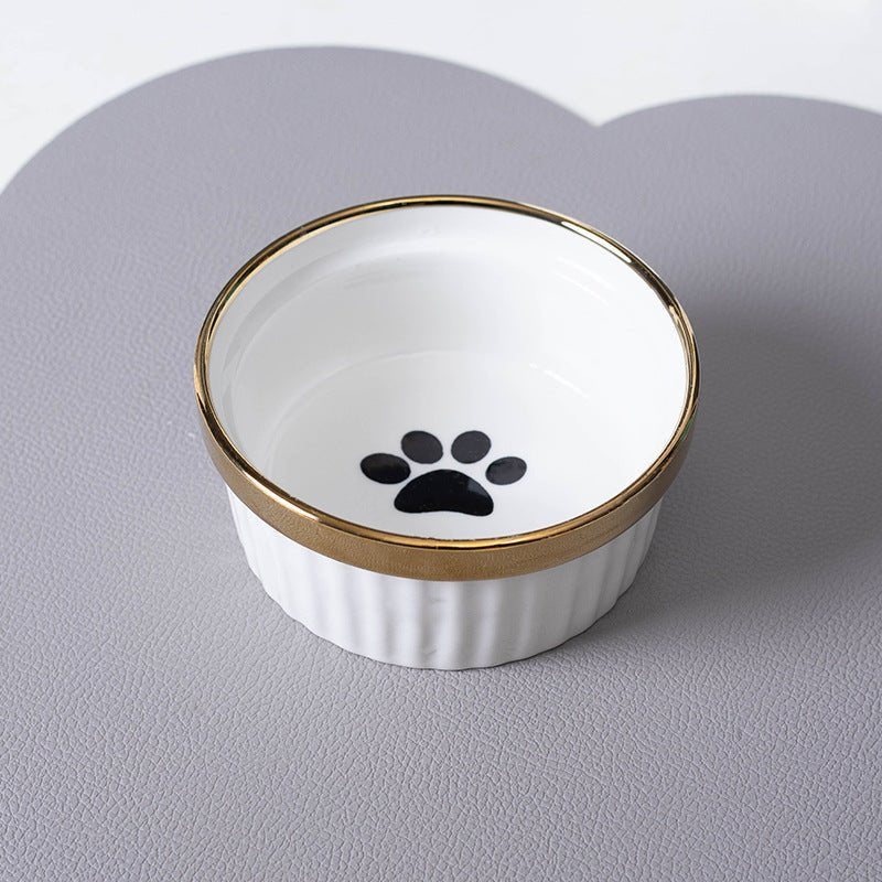 Cat Bowl Cervical Spine Protection Anti-tumble Double Bowl | Luxury Home Accessories | Heulog Glow