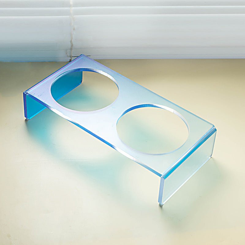 Cat Bowl Rack Acrylic Dog Bowl Anti-tumble | Luxury Home Accessories | Heulog Glow