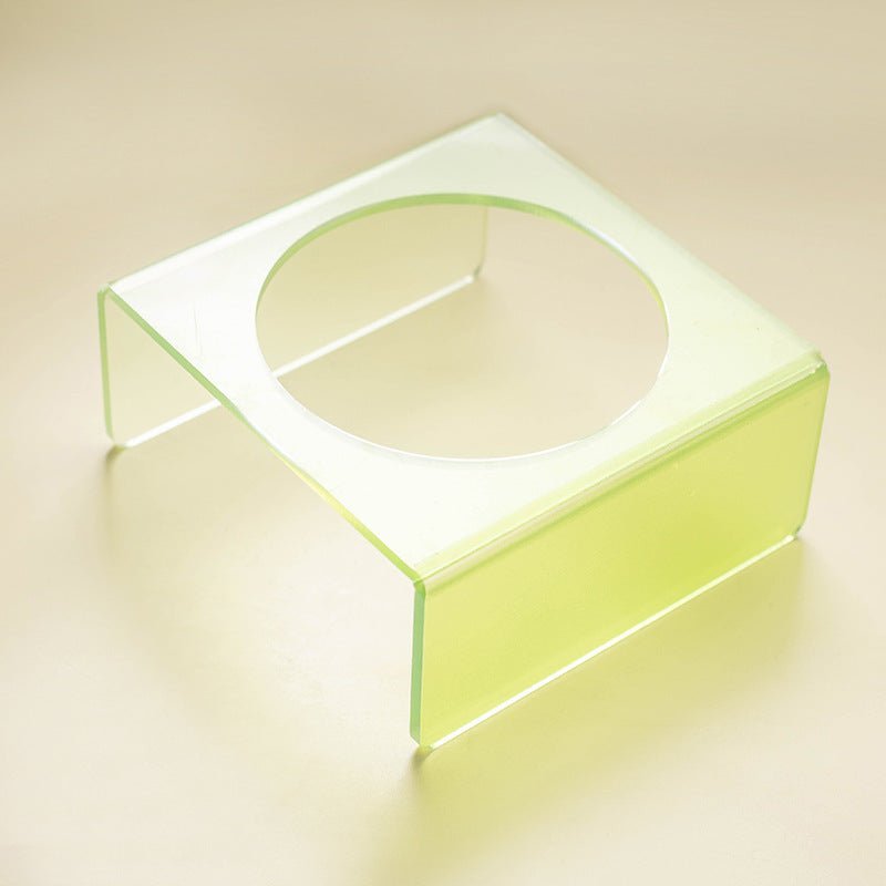Cat Bowl Rack Acrylic Dog Bowl Anti-tumble | Luxury Home Accessories | Heulog Glow