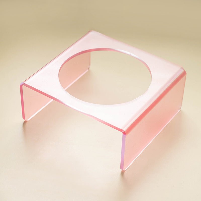 Cat Bowl Rack Acrylic Dog Bowl Anti-tumble | Luxury Home Accessories | Heulog Glow