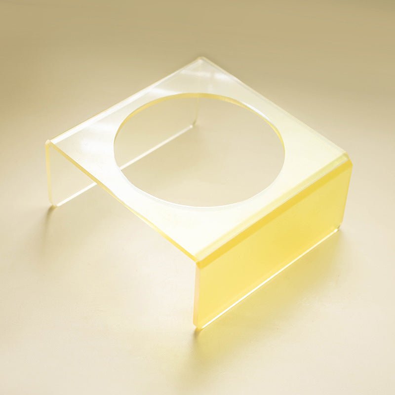 Cat Bowl Rack Acrylic Dog Bowl Anti-tumble | Luxury Home Accessories | Heulog Glow