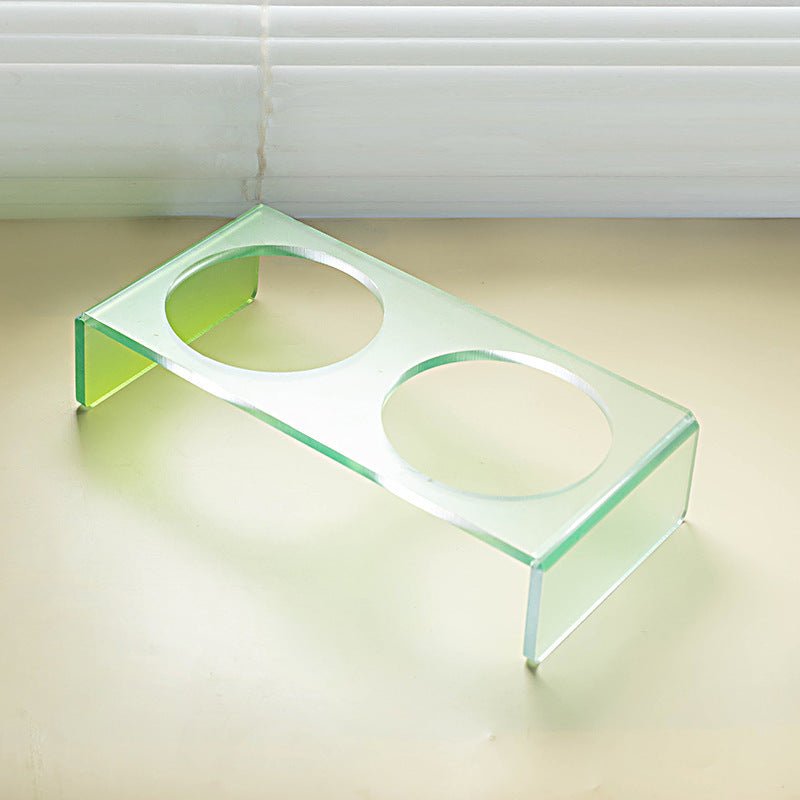 Cat Bowl Rack Acrylic Dog Bowl Anti-tumble | Luxury Home Accessories | Heulog Glow