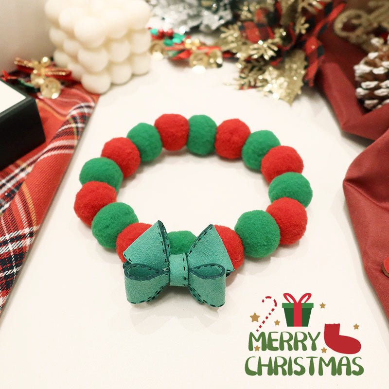 Cat Christmas Collar Scarf Halter Neck Decoration Bow Tie | Luxury Home Accessories | Heulog Glow