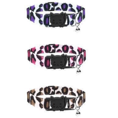 Cat Circus Collar Leopard Print Purple | Luxury Home Accessories | Heulog Glow