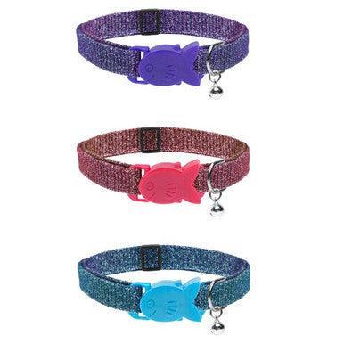 Cat Circus Collar Sparkle Red | Luxury Home Accessories | Heulog Glow