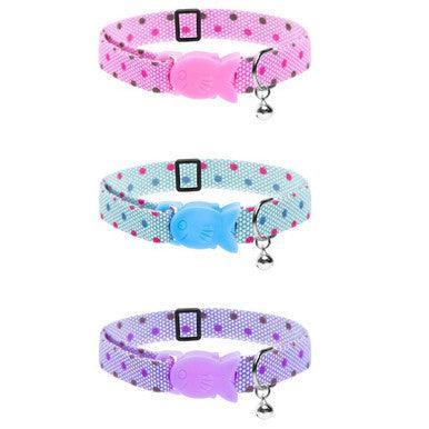 Cat Circus Dotty Cat Collars Assorted Purple | Luxury Home Accessories | Heulog Glow