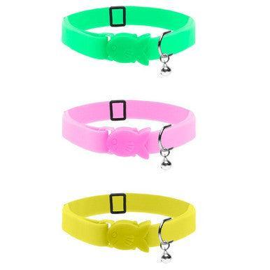 Cat Circus Neon Cat Collars Assorted Pink | Luxury Home Accessories | Heulog Glow