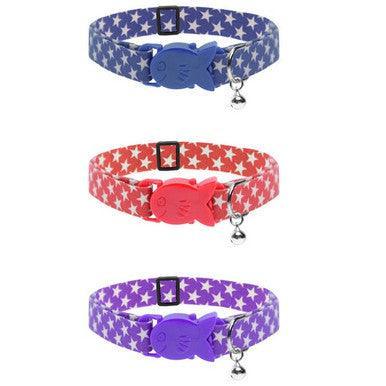 Cat Circus Star Cat Collars Purple | Luxury Home Accessories | Heulog Glow