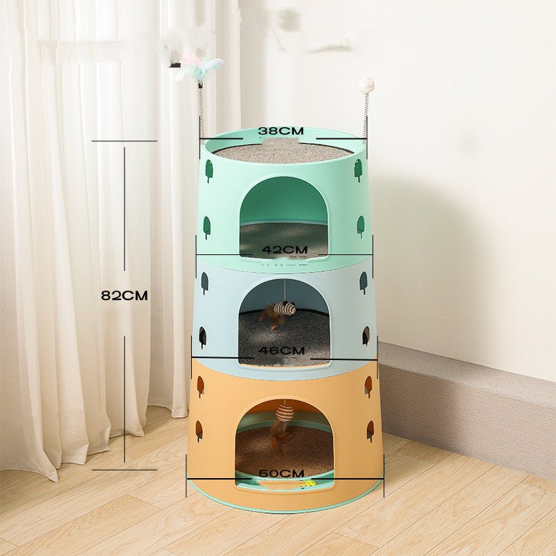 Cat Climbing Frame Integrated Multichamber | Luxury Home Accessories | Heulog Glow