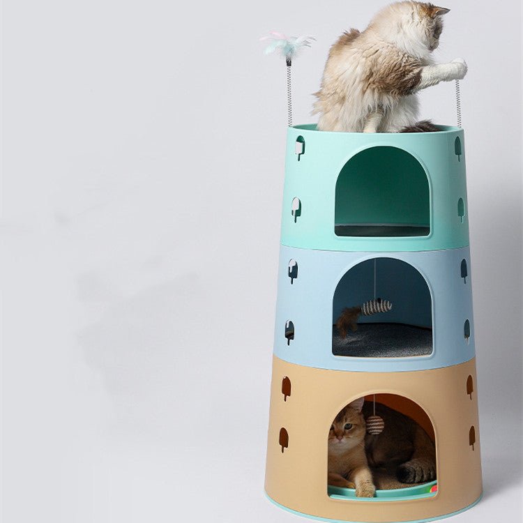 Cat Climbing Frame Integrated Multichamber | Luxury Home Accessories | Heulog Glow