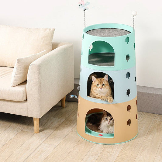 Cat Climbing Frame Integrated Multichamber | Luxury Home Accessories | Heulog Glow