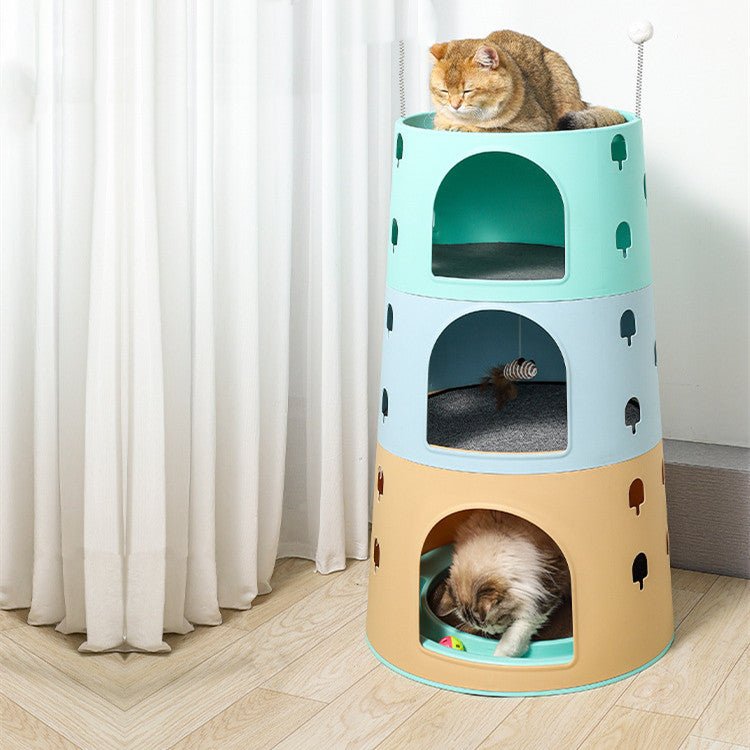 Cat Climbing Frame Integrated Multichamber | Luxury Home Accessories | Heulog Glow