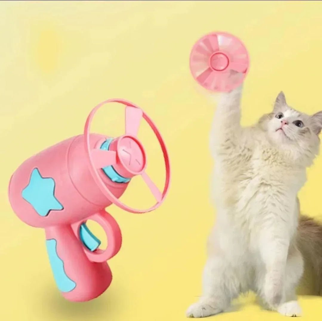 Cat Frisbee Flying Shooter Game | Luxury Home Accessories | Heulog Glow