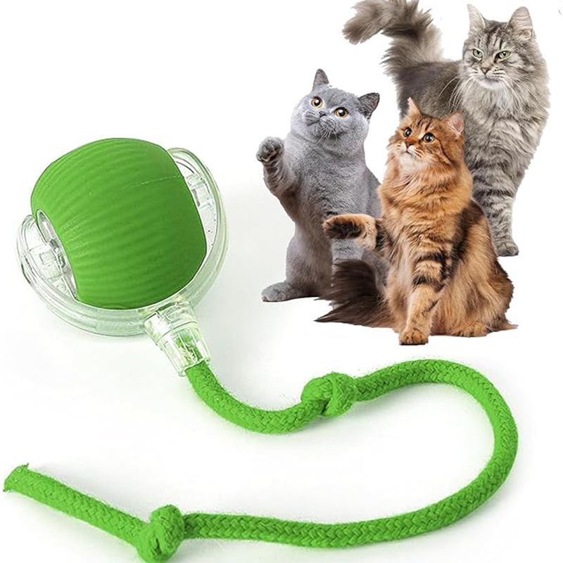 Cat Interactive Ball Toys Automatic Rolling Ball For Kitten Rechargeable Smart Pet Electric Toys With Teaser Sensor Cat Ball Toy | Luxury Home Accessories | Heulog Glow