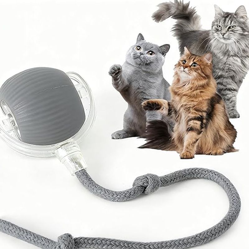 Cat Interactive Ball Toys Automatic Rolling Ball For Kitten Rechargeable Smart Pet Electric Toys With Teaser Sensor Cat Ball Toy | Luxury Home Accessories | Heulog Glow