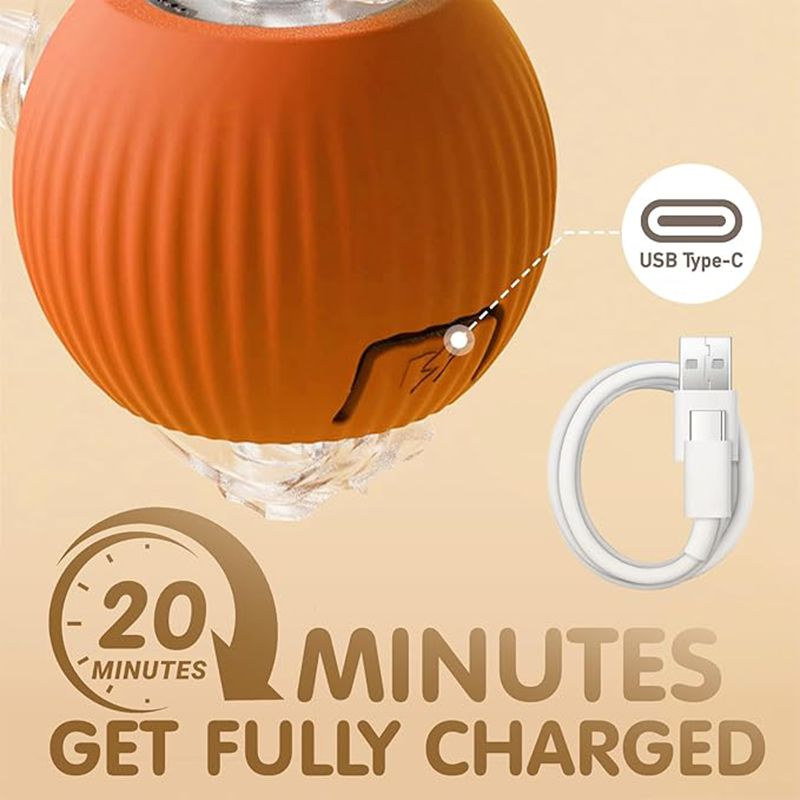 Cat Interactive Ball Toys Automatic Rolling Ball For Kitten Rechargeable Smart Pet Electric Toys With Teaser Sensor Cat Ball Toy | Luxury Home Accessories | Heulog Glow