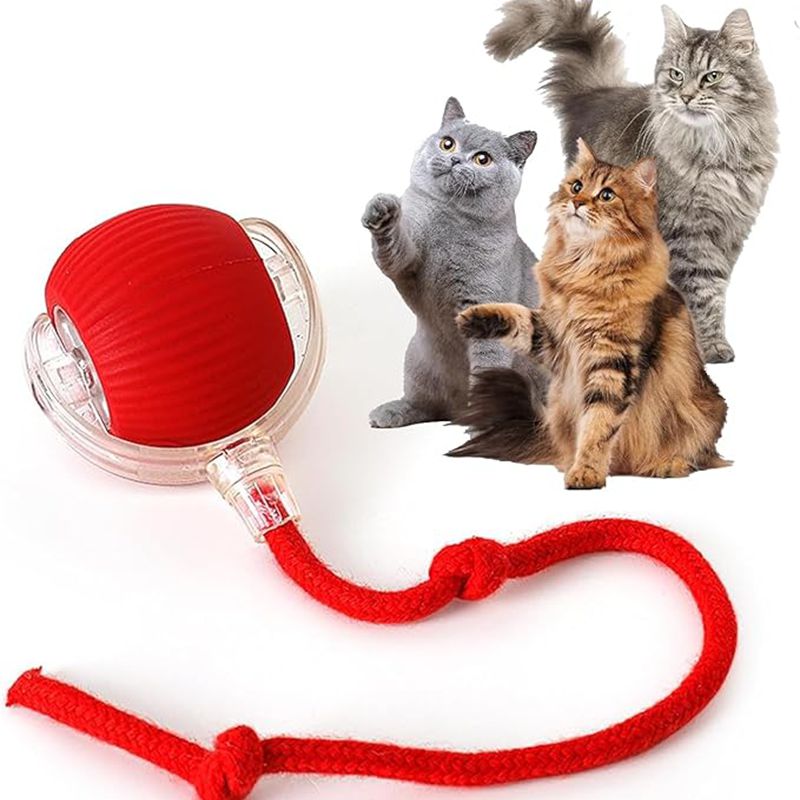 Cat Interactive Ball Toys Automatic Rolling Ball For Kitten Rechargeable Smart Pet Electric Toys With Teaser Sensor Cat Ball Toy | Luxury Home Accessories | Heulog Glow