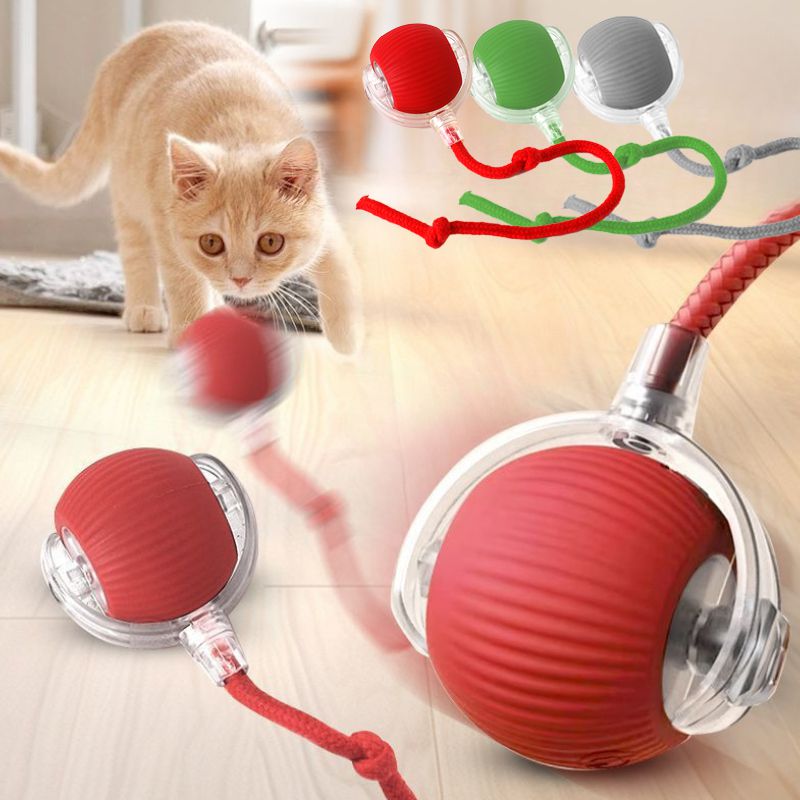 Cat Interactive Ball Toys Automatic Rolling Ball For Kitten Rechargeable Smart Pet Electric Toys With Teaser Sensor Cat Ball Toy | Luxury Home Accessories | Heulog Glow