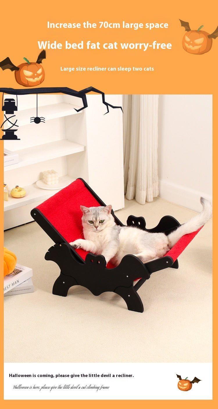 Cat Recliner Bat European And American Halloween Black Red | Luxury Home Accessories | Heulog Glow
