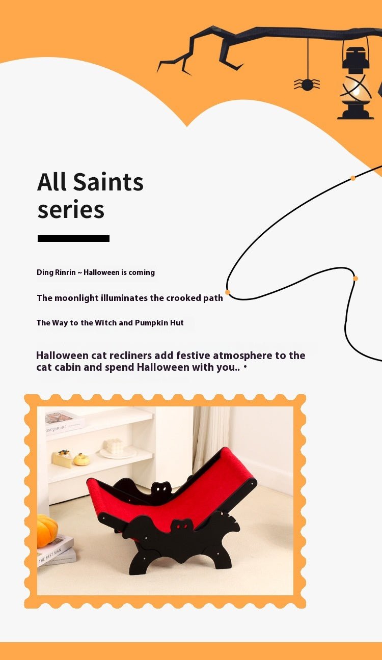 Cat Recliner Bat European And American Halloween Black Red | Luxury Home Accessories | Heulog Glow
