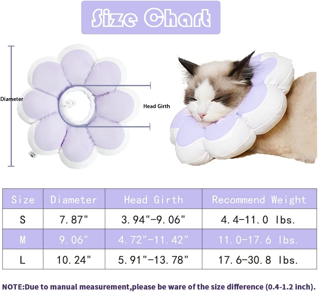 Cat Recovery Cone Collar Pet E-Collar Elizabethan Collar After Surgery Recovery Pet Cone For Cat Puppy Breathable Soft Edge And Easy To Clean | Luxury Home Accessories | Heulog Glow