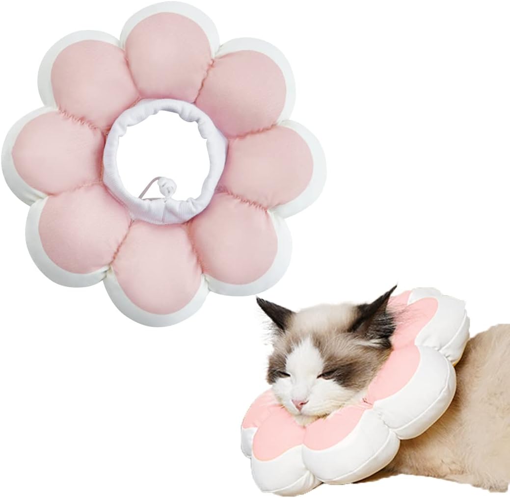 Cat Recovery Cone Collar Pet E-Collar Elizabethan Collar After Surgery Recovery Pet Cone For Cat Puppy Breathable Soft Edge And Easy To Clean | Luxury Home Accessories | Heulog Glow