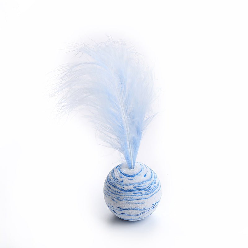 Cat-related Products Feather EVA Material Lightweight Foam Ball Throwing Toy | Luxury Home Accessories | Heulog Glow