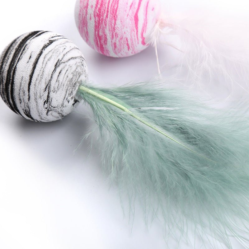 Cat-related Products Feather EVA Material Lightweight Foam Ball Throwing Toy | Luxury Home Accessories | Heulog Glow